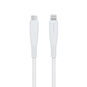 SilverLabel 1m USB-C to Lighting Cable White