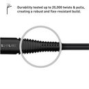 SilverLabel 1m USB-C to Lighting Cable Black -4