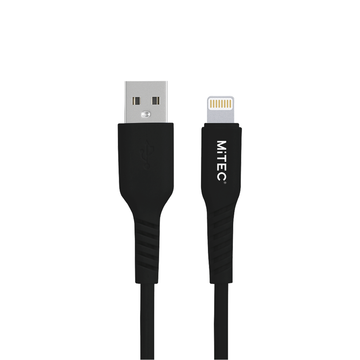 MiTEC MiPOWER Lightning to USB-A Cable - 2m - Black