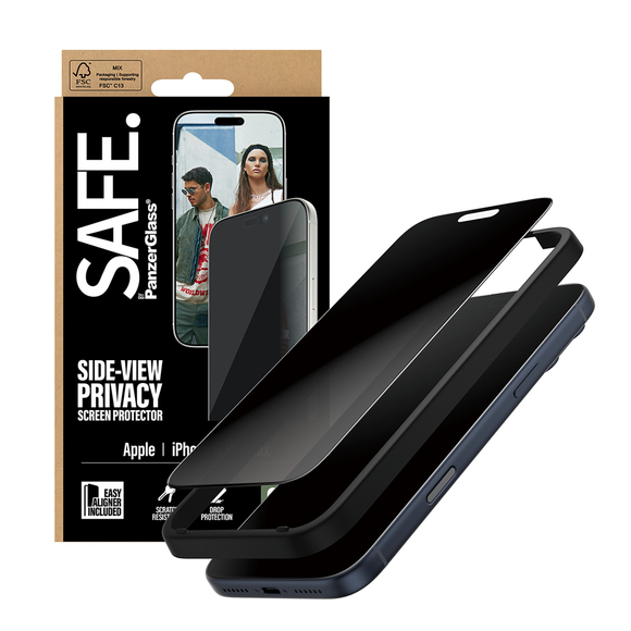 SAFE Privacy Glass for iPhone 17 Pro Max UWF w/Aligner