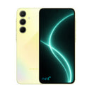 photo of Samsung Galaxy A55 yellow with mint+ wallpaper